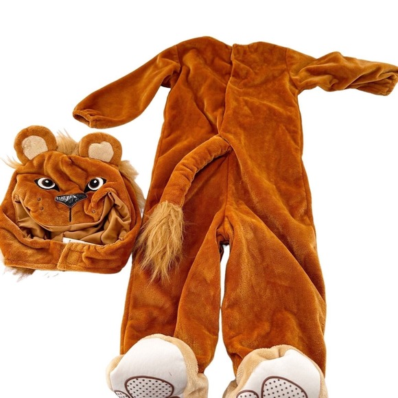 Spirit Halloween Costume Lion Plush Cub 6-12 Months Infant Child Jungle Infant - Picture 6 of 12